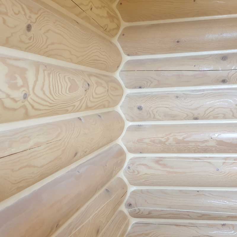 Внутренняя покраска деревянного дома